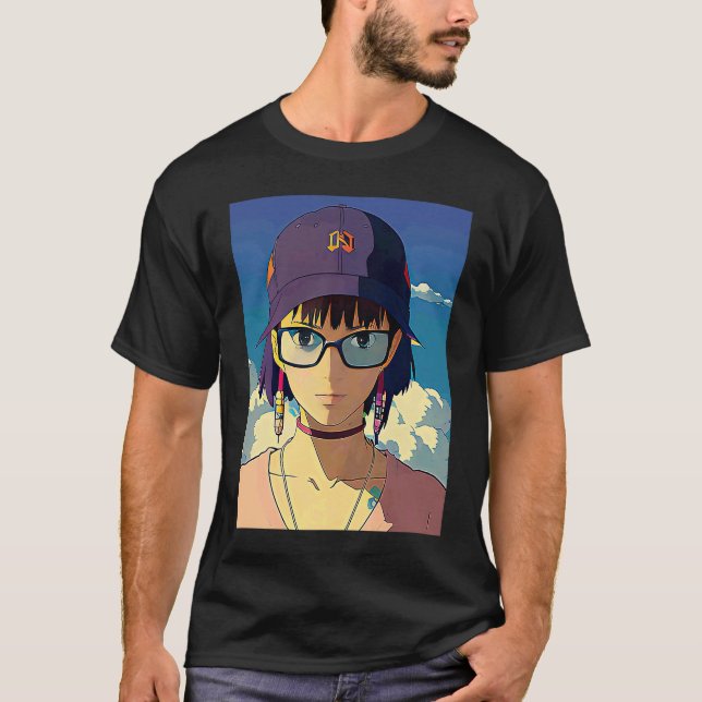 Camiseta Lo fi hip hop chillhop chill beats lofi aesthetics (Frente)
