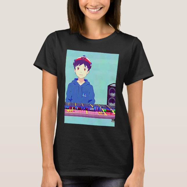 Camiseta Lo fi hip hop chillhop chill beats lofi aesthetics (Frente)