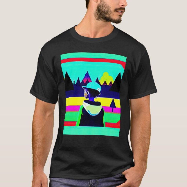 Camiseta Lo fi hip hop chillhop chill beats lofi aesthetics (Frente)