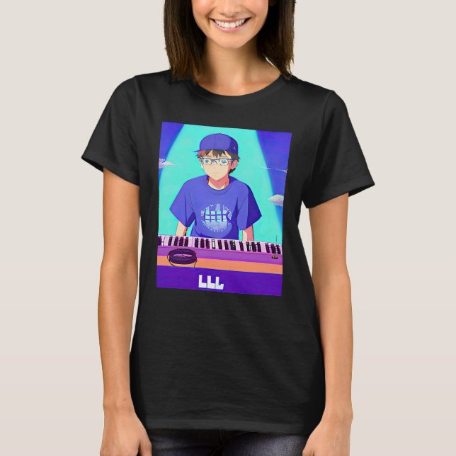 Camiseta Lo fi hip hop chillhop chill beats lofi aesthetics (Frente)