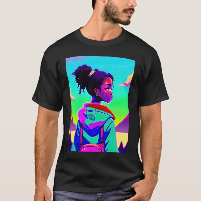 Camiseta Lo fi hip hop chillhop chill beats lofi aesthetics (Frente)