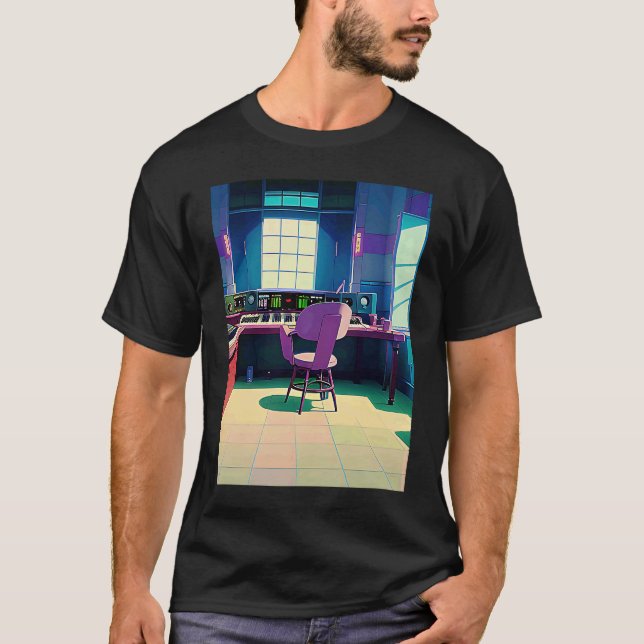 Camiseta Lo fi hip hop chillhop chill beats lofi aesthetics (Frente)