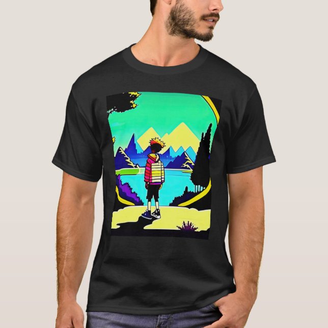 Camiseta Lo fi hip hop chillhop chill beats lofi aesthetics (Frente)