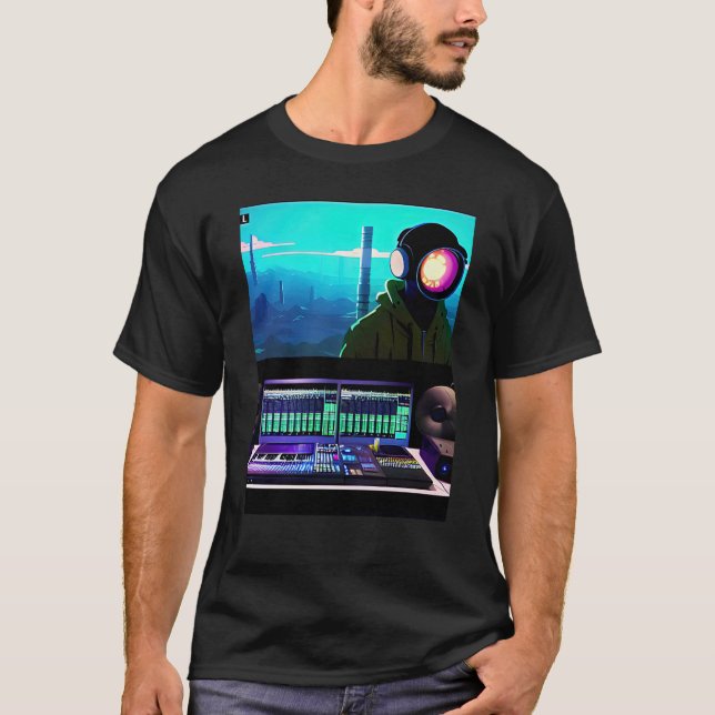 Camiseta Lo fi hip hop chillhop chill beats lofi aesthetics (Frente)