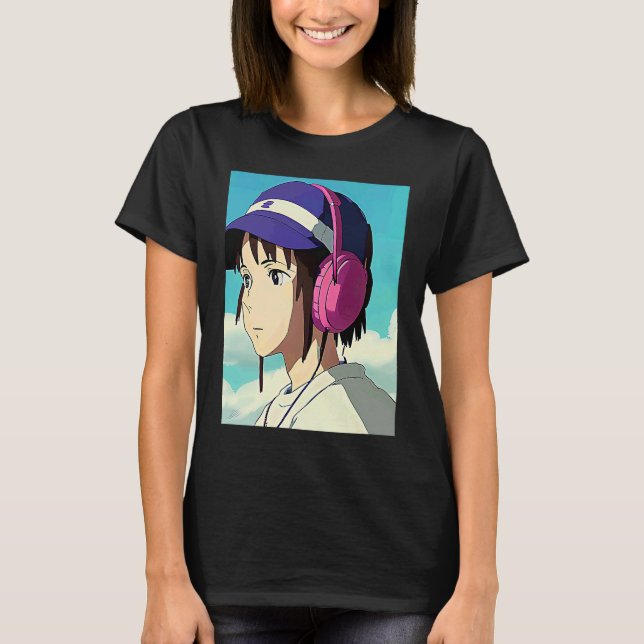 Camiseta Lo fi hip hop chillhop chill beats lofi aesthetics (Frente)