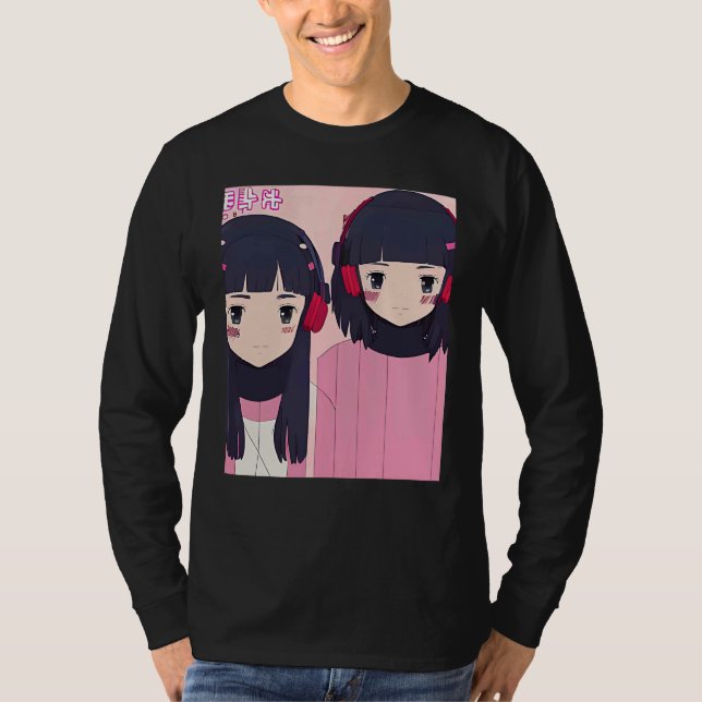 Camiseta Lo fi hip hop chillhop chill beats lofi aesthetics (Frente)