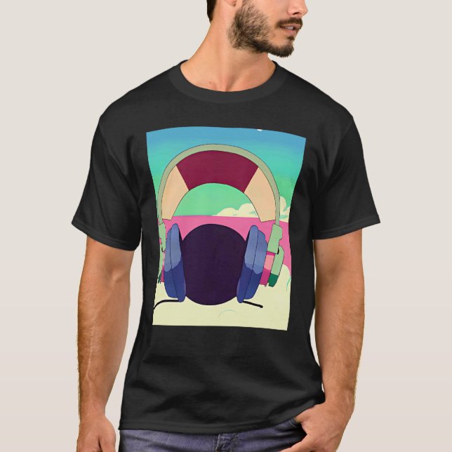 Camiseta Lo fi hip hop chillhop chill beats lofi aesthetics (Frente)