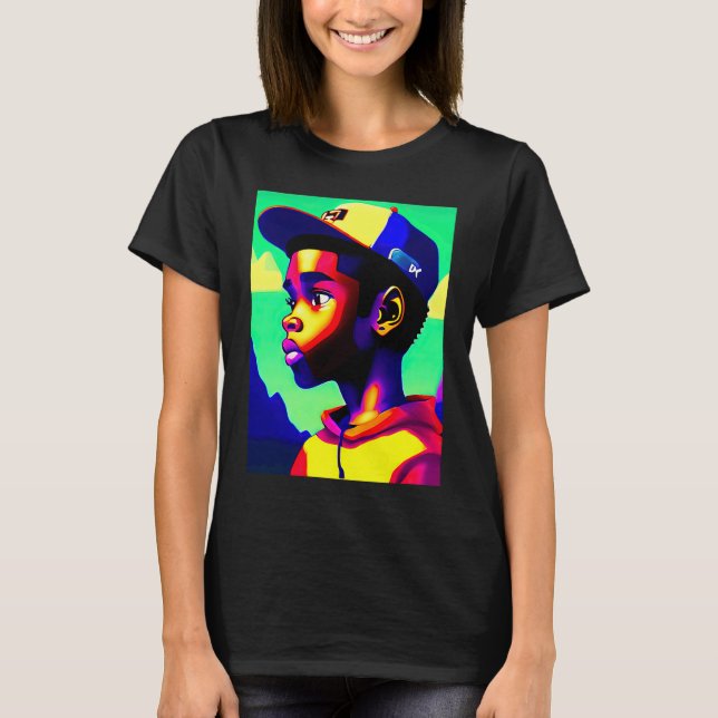 Camiseta Lo fi hip hop chillhop chill beats lofi aesthetics (Frente)