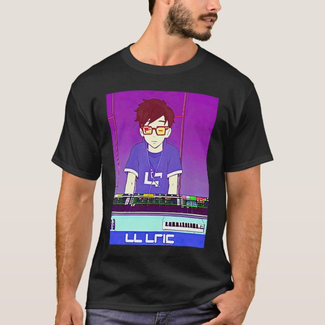 Camiseta Lo fi hip hop chillhop chill beats lofi aesthetics (Frente)