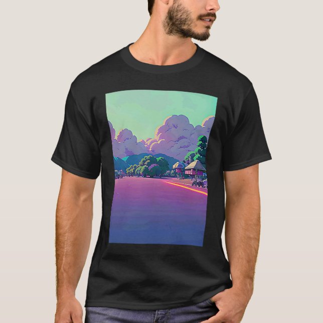 Camiseta Lo fi hip hop chillhop chill beats lofi aesthetics (Frente)