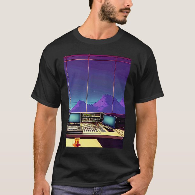 Camiseta Lo fi hip hop chillhop chill beats studio aestheti (Frente)