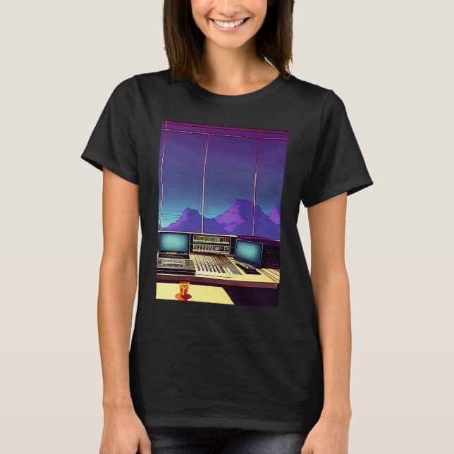 Camiseta Lo fi hip hop chillhop chill beats studio aestheti (Frente)