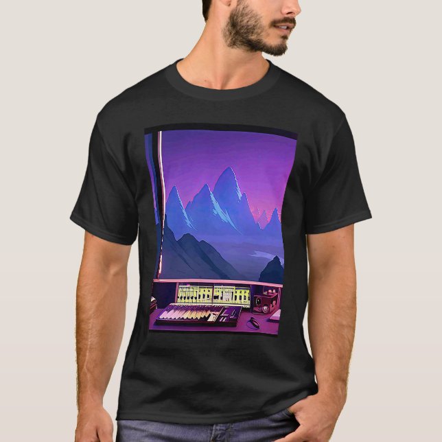 Camiseta Lo fi hip hop chillhop chill beats studio aestheti (Frente)