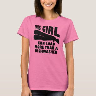 Camiseta Load More Than A Dishwasher Funny T-Shirt