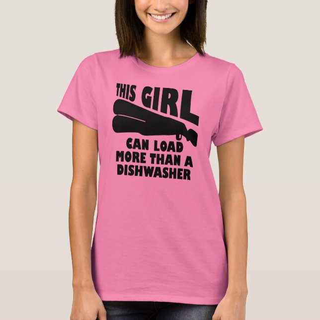 Camiseta Load More Than A Dishwasher Funny T-Shirt (Frente)