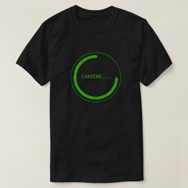 Camiseta Loading Glitter (Frente do Design)