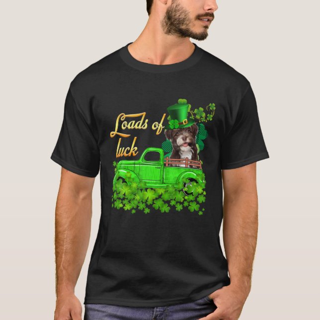 Camiseta Loads Of Luck Truck Havanese St Patrick's Day (Frente)