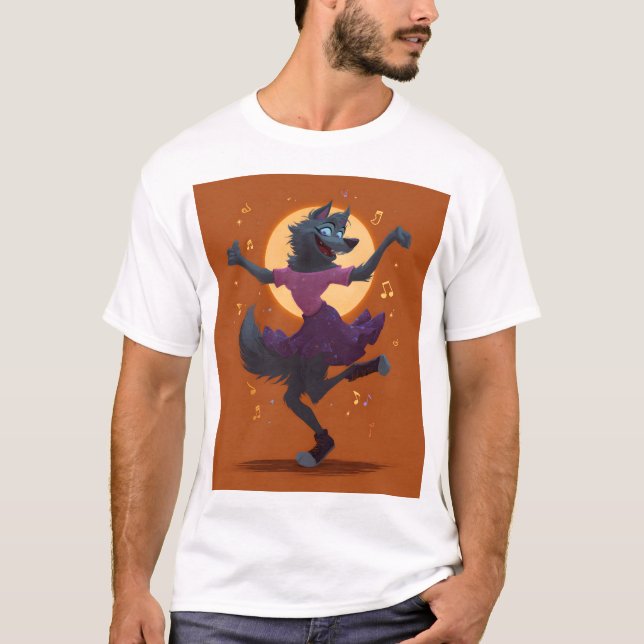 Camiseta Lobisomem Dançante Bonita (Frente)