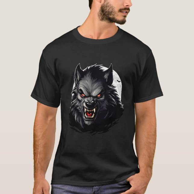 Camiseta Lobisomem de Lua Cheia (Frente)