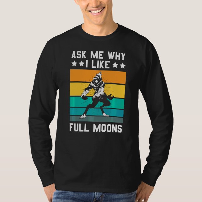 Camiseta Lobisomem Eu Gosto De Lua Cheia (Frente)