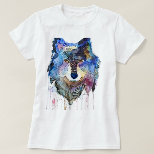 Camiseta lobo (Frente do Design)