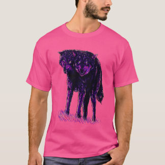 Camiseta lobo 2head