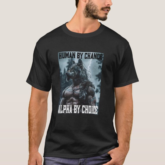 Camiseta Lobo Alfa Viking Envergonhoso Engraçado Envergonha (Frente)
