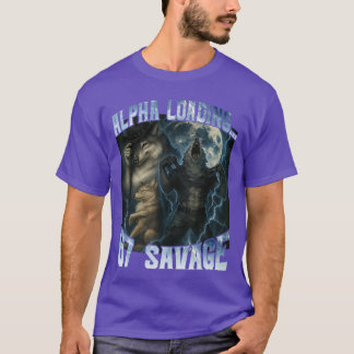Camiseta Lobo Alpha Carregando 67 Porcento Selvagem Lobos E