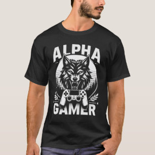 Camiseta Lobo Alpha Gamer - Dominância nos Jogos