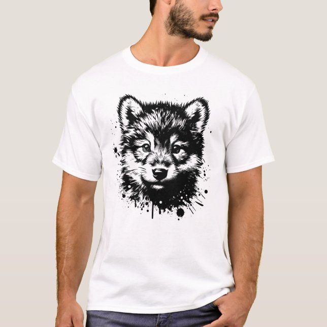 Camiseta Lobo Bebê (Frente)