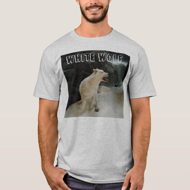 Camiseta Lobo Branco (Frente)