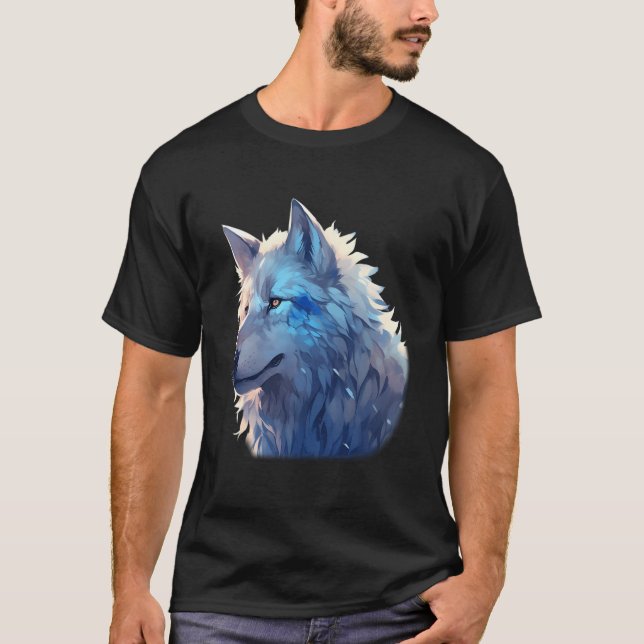 Camiseta Lobo Cachorro Selvagem E Ancestral Canido Do Cão (Frente)