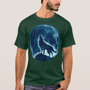 Camiseta Lobo cheio lua cheia lua de lobo lobo lobo lobo lo