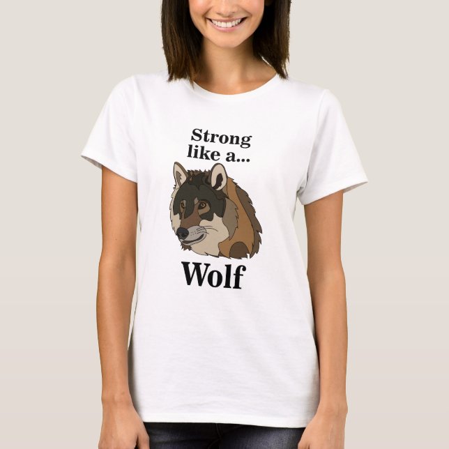 Camiseta Lobo Cinzento (Frente)
