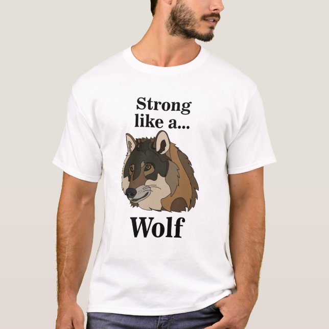 Camiseta Lobo Cinzento (Frente)
