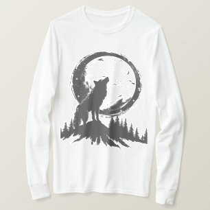 Camiseta Lobo Clássico ao Luar