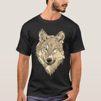 Camiseta Lobo com dourado clássico