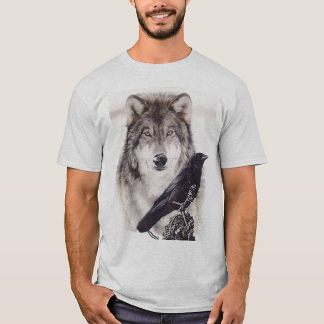 Camiseta lobo-corvo (Frente)