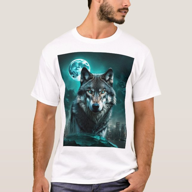 Camiseta Lobo da cidade (Frente)