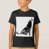 Lobo-de-Howling Branco-Preto