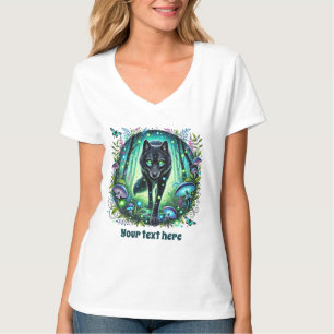 Camiseta Lobo-de-inverno bonito