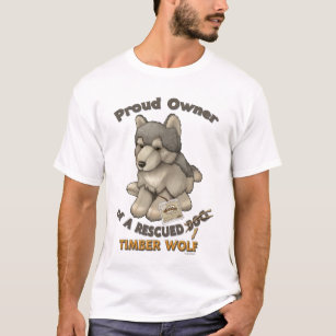 Camiseta Lobo de madeira salvado