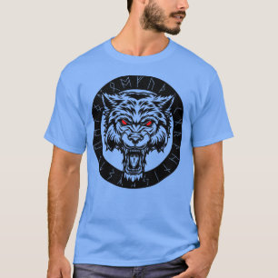 Camiseta Lobo De Odin Geri E Freki Norse Mythology