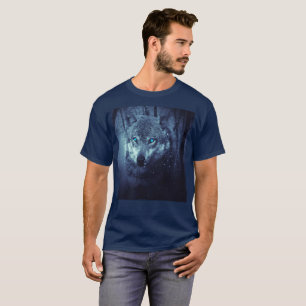Camiseta Lobo de olhos azuis