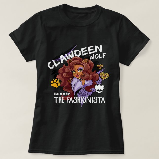 Camiseta Lobo do Alto Clawdeen, Fashionista (Frente do Design)