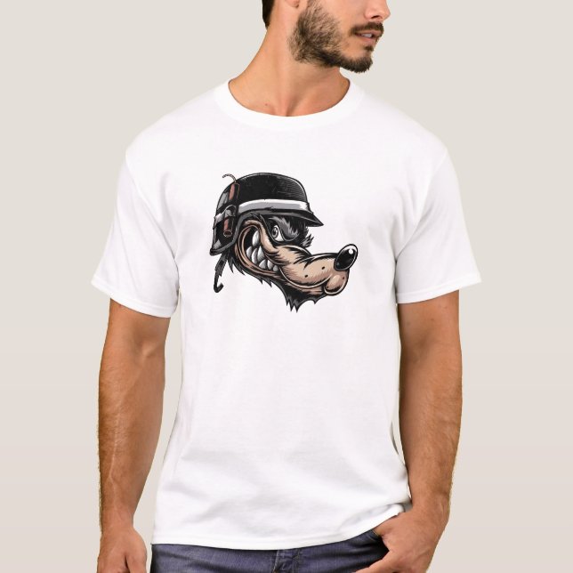 Camiseta Lobo dos desenhos animados (Frente)