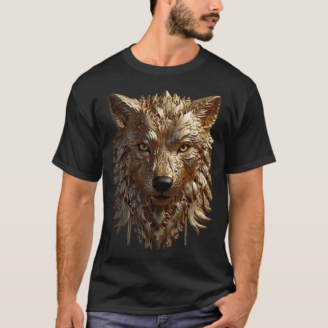 Camiseta Lobo Dourado (Frente)