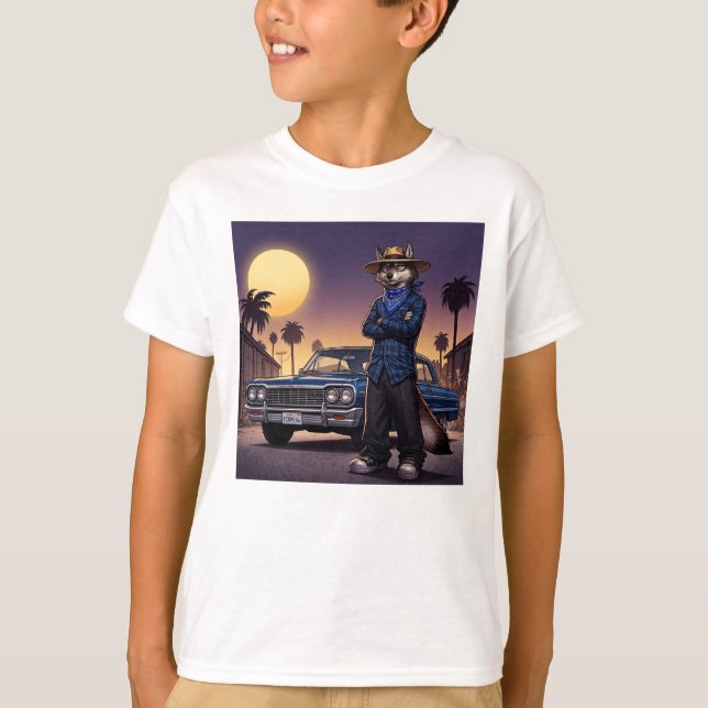 Camiseta Lobo E Lowrider (Frente)