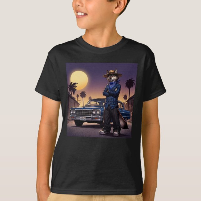Camiseta Lobo E Lowrider (Frente)