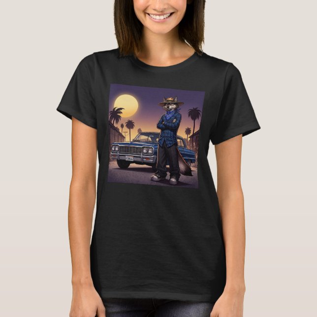 Camiseta Lobo E Lowrider (Frente)